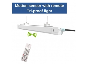 LED Motion Sensor with remote Tri-proof light